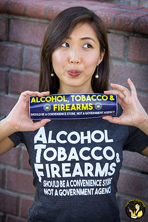 Alcohol tobacco and firearms tee
