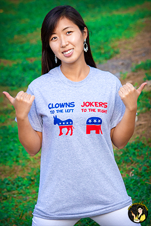 clowns to the left jokers to the right